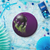 毒リンゴ 魔女 パープル ハロウィンパーティー ペーパープレート (パーティー)