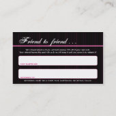 毒唇の紹介カード 紹介カード (裏面)