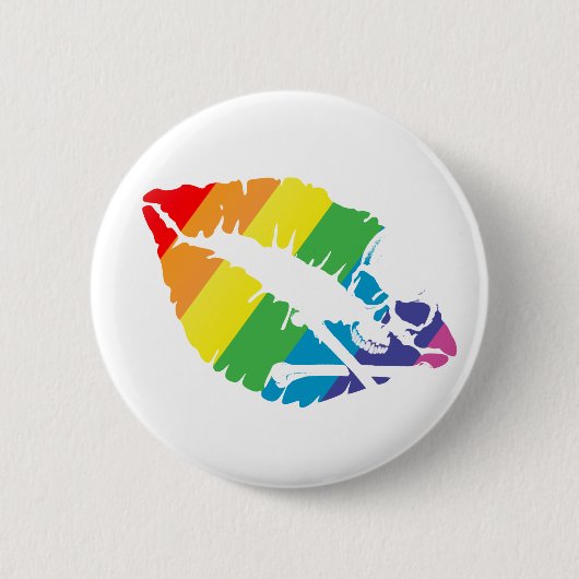 毒唇 缶バッジ (正面)