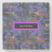 毒大理石に名前を付ける ストーンコースター (正面)