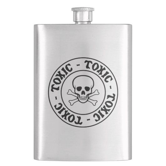 毒性スカルと石骨 フラスク (正面)