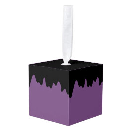 毒性ドリップ薄紫キューブオーナメント キューブオーナメント