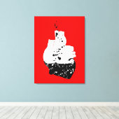 毒性ハート キャンバスプリント (インサイチュ (ウッドフロア))