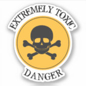 毒性危険徴候 シール (正面)