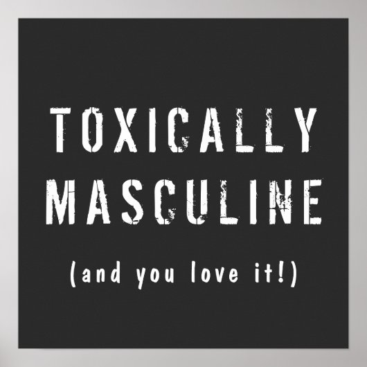毒性男らしで ポスター (正面)