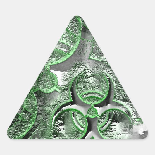 毒性警告のデカール,生物学的災害［有害物質］記号，記号 三角形シール (正面)