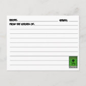 毒性警告レシピ ポストカード (裏面)