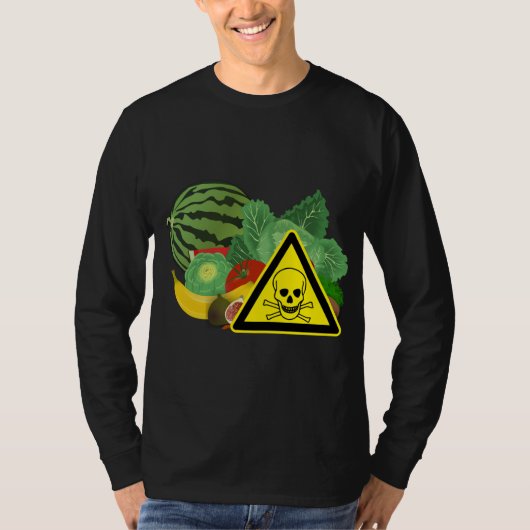 毒性野菜は果物が嫌い Tシャツ (正面)