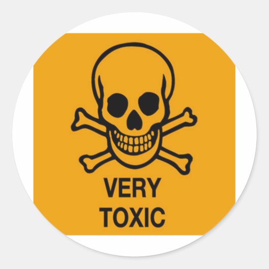 毒性 ラウンドシール (正面)