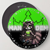 毒性 – Mandemコレクション – SVBK- SILVERBCKK TTV 缶バッジ (正面&裏面)