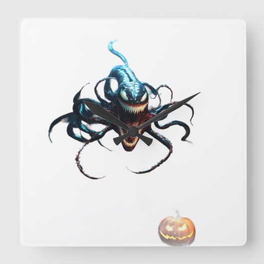 毒時計 スクエア壁時計 (正面)