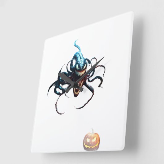 毒時計 スクエア壁時計 (傾斜)