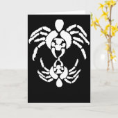 毒牙の付いたクモ カード (黄色い花)