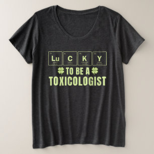 毒物学者でラッキーな聖パトリックの日 プラスサイズTシャツ
