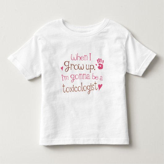 毒物学者(未来)の幼児ベビーのTシャツ トドラーTシャツ (正面)