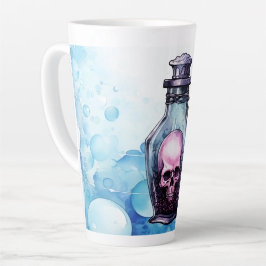 毒瓶 カフェラテマグ (左アングル)