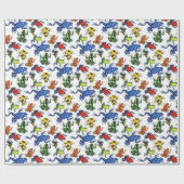 毒矢のカエルの包装紙 ラッピングペーパー (フラット)