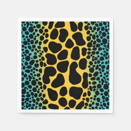 毒矢のカエルを真似る スタンダードカクテルナプキン (正面)