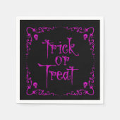 毒紫色のトリックまたは治療 スタンダードカクテルナプキン (正面)