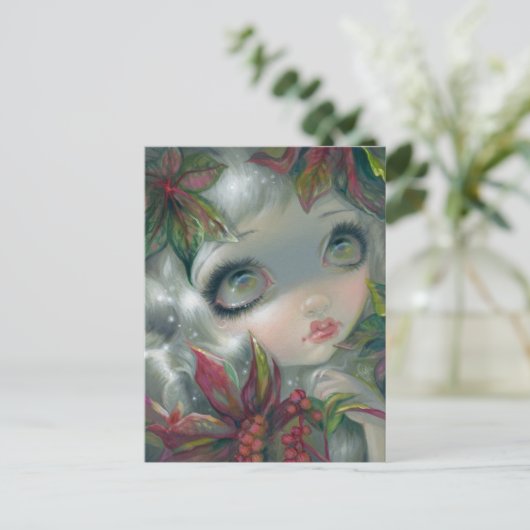 「毒美しいVIII:ヒマシ豆」はがき ポストカード (スタンド正面)