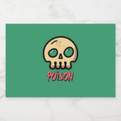 毒薬 リキュールボトルラベル (シングルラベル)