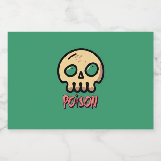 毒薬 リキュールボトルラベル (シングルラベル)