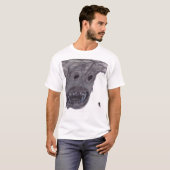 毒虫の近くで怒るエゴモンスター。恐怖 Tシャツ (正面フル)