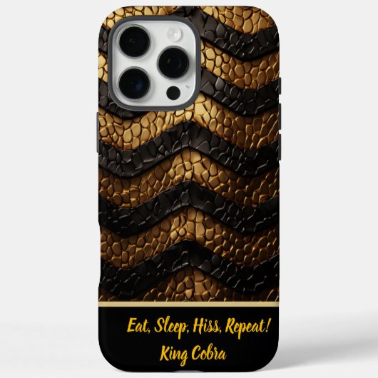 毒蛇のテクスチャードスネークスキン Case-Mate iPhoneケース (裏面)