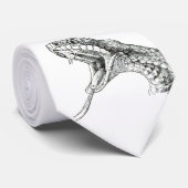 毒蛇のヘビのタイ ネクタイ (ロール)