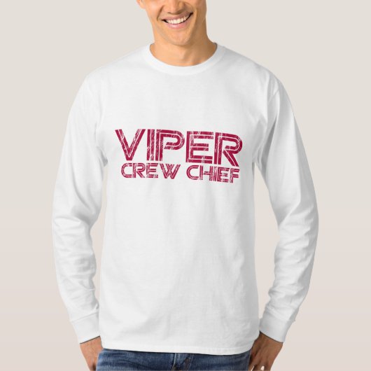 毒蛇の乗組員責任者メンズ長袖T Tシャツ (正面)