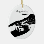 毒蛇の圧延の打撃のクリスマスオーナメント セラミックオーナメント (右)