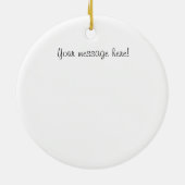 毒蛇の圧延の打撃のクリスマスオーナメント セラミックオーナメント (裏面)