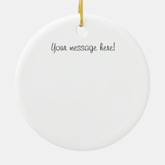 毒蛇の圧延の打撃のクリスマスオーナメント セラミックオーナメント (裏面)