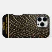毒蛇の皮膚の複雑な質感 iPhoneケース (裏面横)