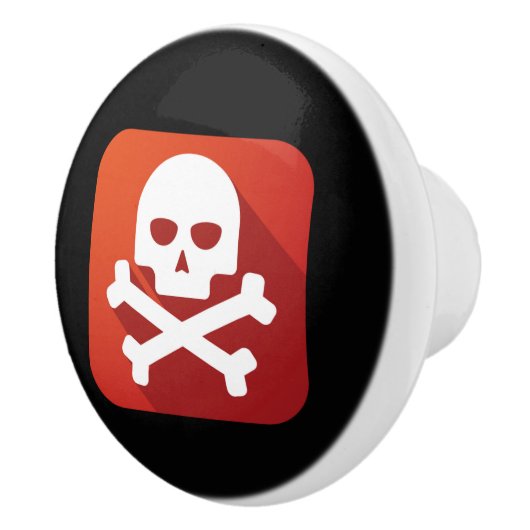 毒警告の引き出しノブ – SRF セラミックノブ (右)