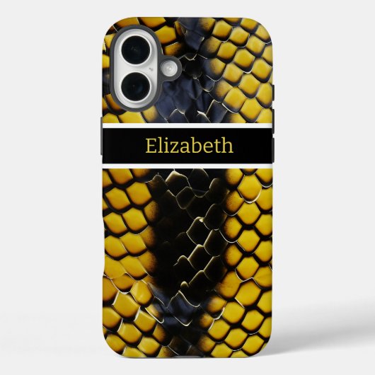 毒鮮やか蛇の模様 Case-Mate iPhoneケース (裏面)