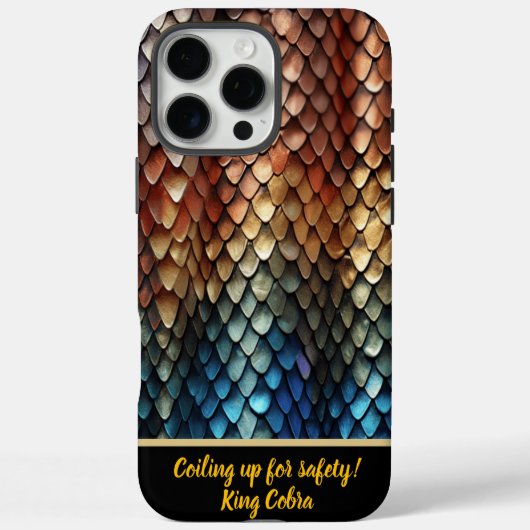 毒鮮やか蛇の肌の色 Case-Mate iPhoneケース (裏面)