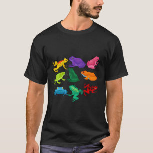 毒Dカエル両生類Fr色の外来動物 Tシャツ