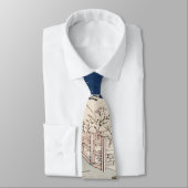 比丘尼橋in雪ヴィンテージ浮世絵日本の画 ネクタイ (タイ)