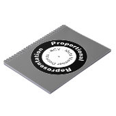 比例表現螺旋状フォトノートブック ノートブック (左側)