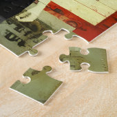 比喩的なコラージュ混合媒体 ジグソーパズル (側面)