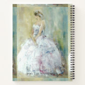 比喩的な祈りの言葉ジャーナル絵画の ノートブック (裏面)