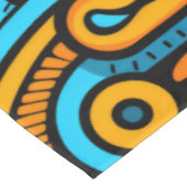 比喩的抽象芸術はっきりしたブルーオレンジ テーブルクロス (アングル)