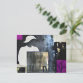 比喩的抽象芸術コラージュはがき ポストカード (スタンド正面)