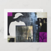 比喩的抽象芸術コラージュはがき ポストカード (正面/裏面)