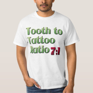 比率を入れ墨する歯 Tシャツ