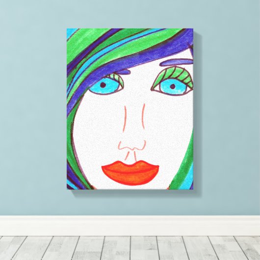 比色毛 キャンバスプリント (インサイチュ (ウッドフロア))