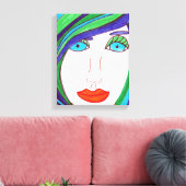 比色毛 キャンバスプリント (インサイチュ (リビング))