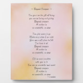 比較を超えて フォトプラーク (正面)