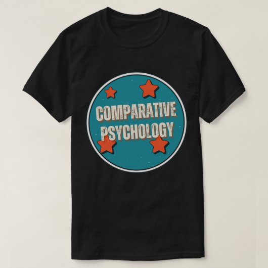 比較心理学 Tシャツ (デザイン正面)